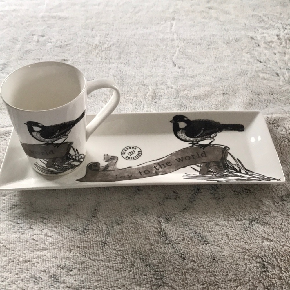 ST. Nicolas Square set of appetizers plate/Mug 🕊